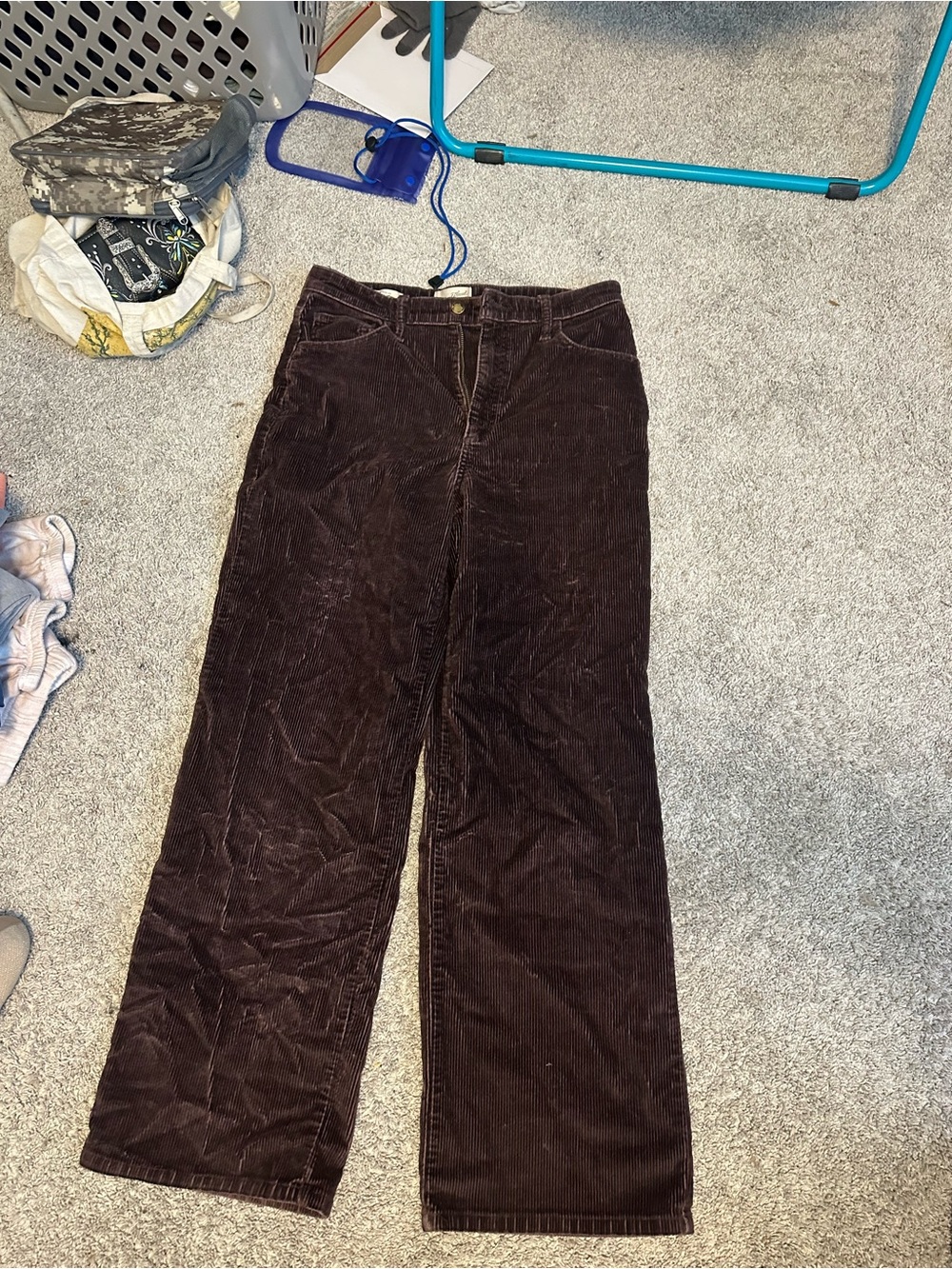 Women’s burgundy corduroy pants